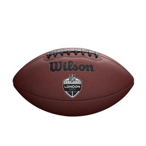 Wilson NFL London composite logo ball