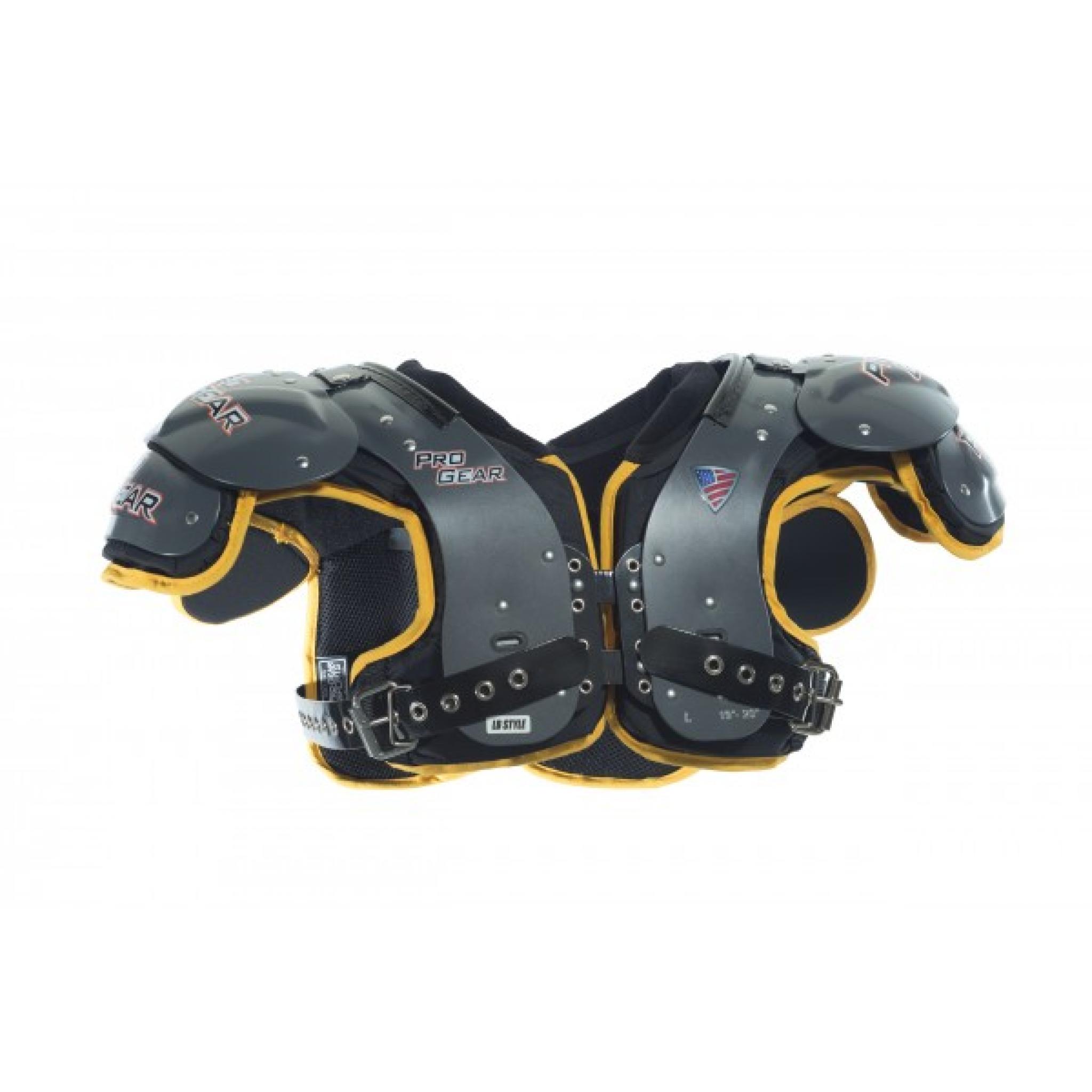 Pro Gear Alpha Series All Purpose Shoulder Pads Black/Red Trim