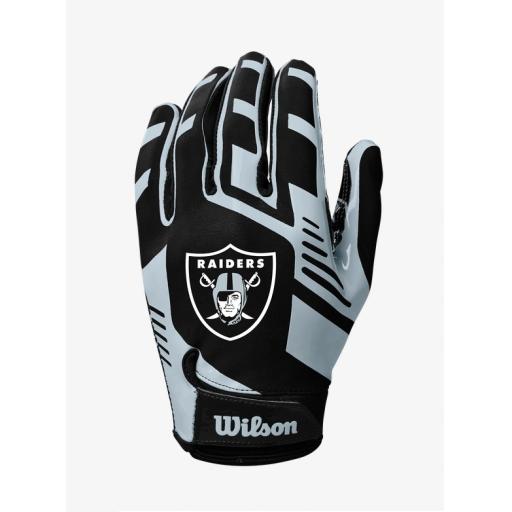 Wilson NFL Stretch Fir Receiver Gloves Raiders