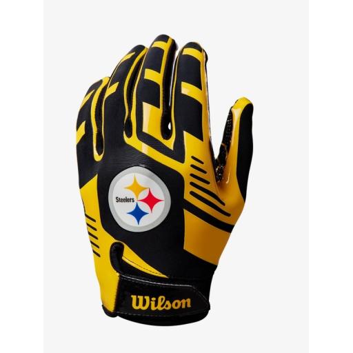 NFL STretch Fit Receiver Gloves Steelers