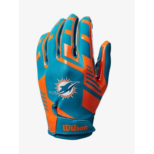 NFL Stretch Fit Receiver Gloves Dolphins